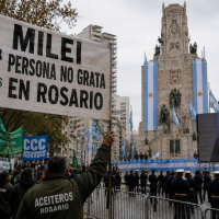 Milei confirm� que va a Rosario para el acto del D�a de la Bandera y desde la CGT local adelantan que habr� un �masivo repudio� a su presencia