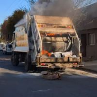 Se incendi� un cami�n de Cotreco mientras realizaba la recolecci�n