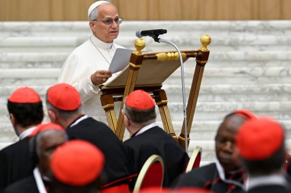 El Papa Le�n XIV abre el Consistorio y pide unidad a los cardenales: �Necesito su apoyo�