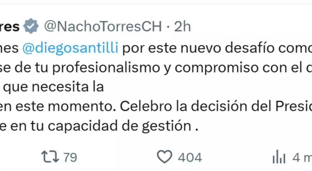 El Gobernador felicit� a Diego Santilli por su designaci�n como jefe de Gabinete
