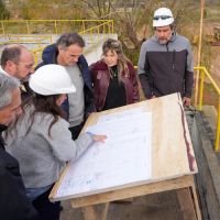 Katopodis recorri� la Planta Depuradora de L�quidos Cloacales en Ranchos