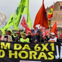 Gremios brasile�os protagonizaron una multitudinaria movilizaci�n para exigir la reducci�n de la jornada laboral