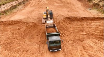 Realizan obra para sanear el relleno sanitario de Santa Rosa