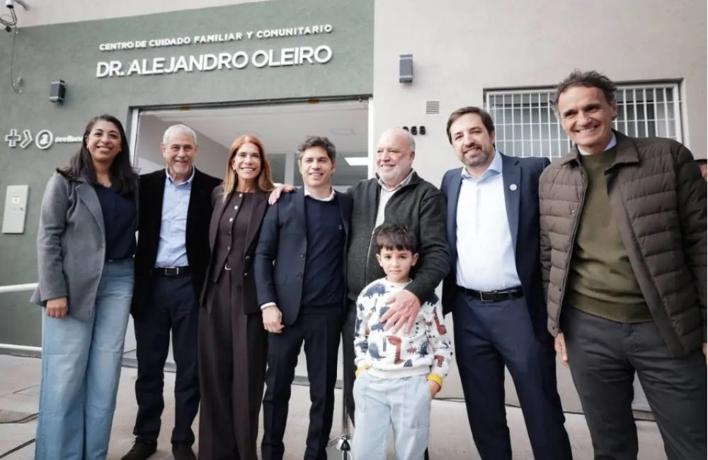 Kicillof, Katopodis y Ferraresi, juntos en una inauguraci�n en Avellaneda