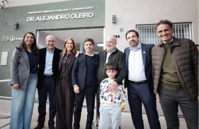 Kicillof, Katopodis y Ferraresi, juntos en una inauguraci�n en Avellaneda