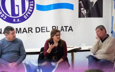 La CGT Mar del Plata-Bat�n realiz� la charla �Desaf�os del mundo del trabajo� con la presencia de la funcionaria provincial Claudia L�zzaro