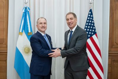 Santilli recibi� al embajador de Trump, que se interes� por las reformas que el Gobierno impulsa en el Congreso