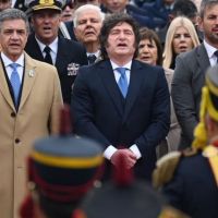 Javier Milei reapareci� en el homenaje a San Mart�n con un discurso de tono electoral y gestos hacia el Pro