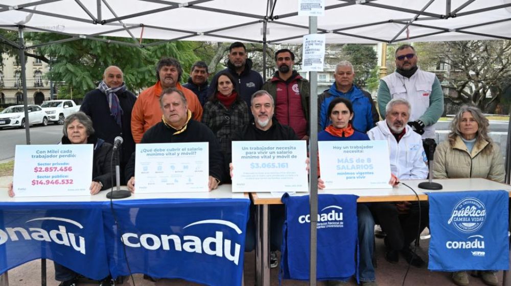El FreSU reclam� un salario m�nimo de $3.065.161: supera ocho veces el valor vigente