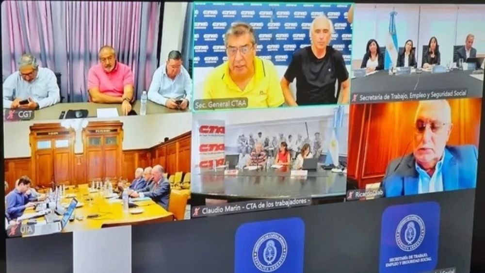 El gobierno ratific� la virtualidad del Consejo del Salario y la CGT junto a las CTA planean movilizar a trabajo