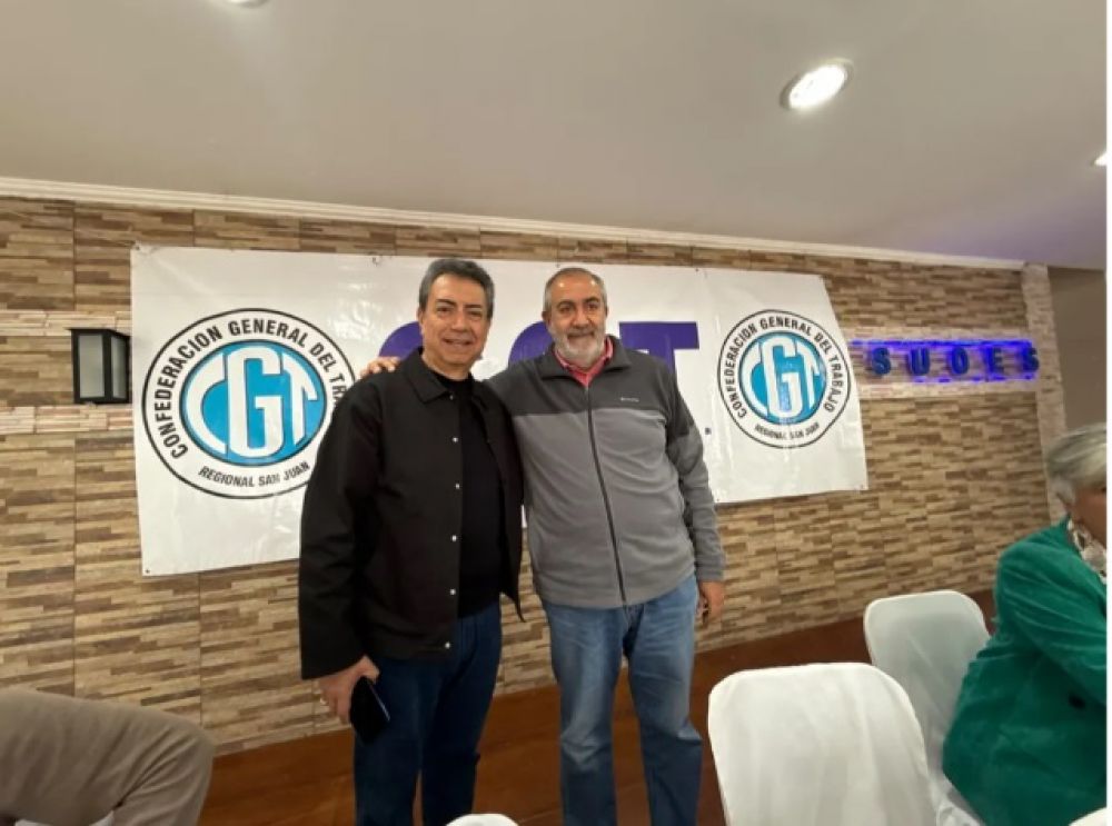 Eduardo Cabello qued� a un paso de renovar en la CGT San Juan y Daer carg� contra la disidencia