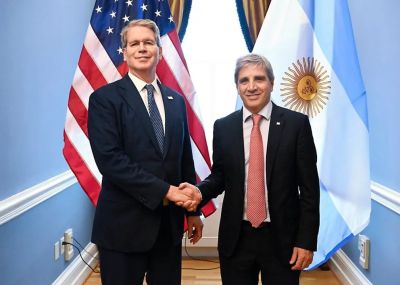 Caputo y Bessent se re�nen para ratificar la alianza estrat�gica de Milei y Trump, en el marco del G20 en EEUU