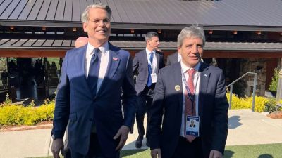 Luis Caputo habl� tras su participaci�n en el G20 de Finanzas: �Nadie pregunta en Estados Unidos por los cr�ditos en mora�