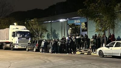 Camioneros moviliz� a Webpack tras el despido de un trabajador