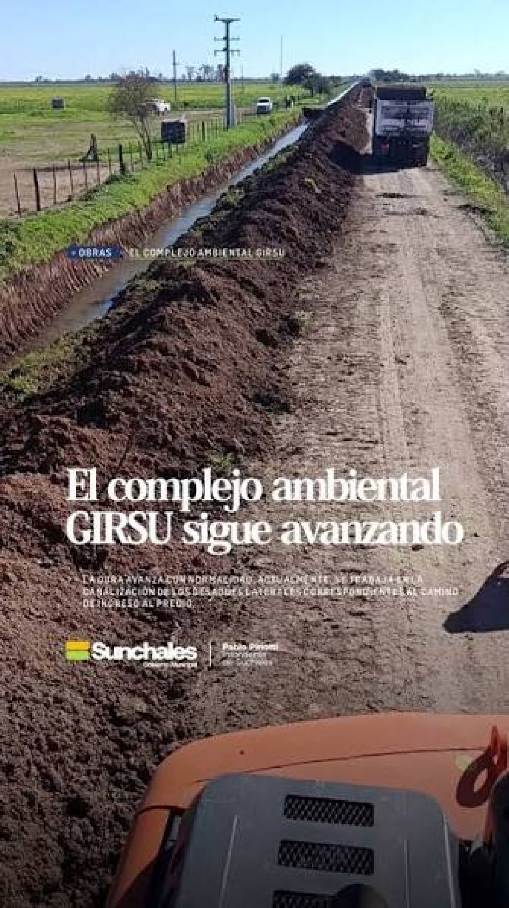 Sunchales: las obras para el Complejo Ambiental GIRSU