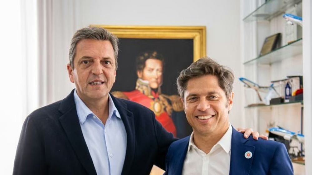 Axel Kicillof y Sergio Massa, en un 