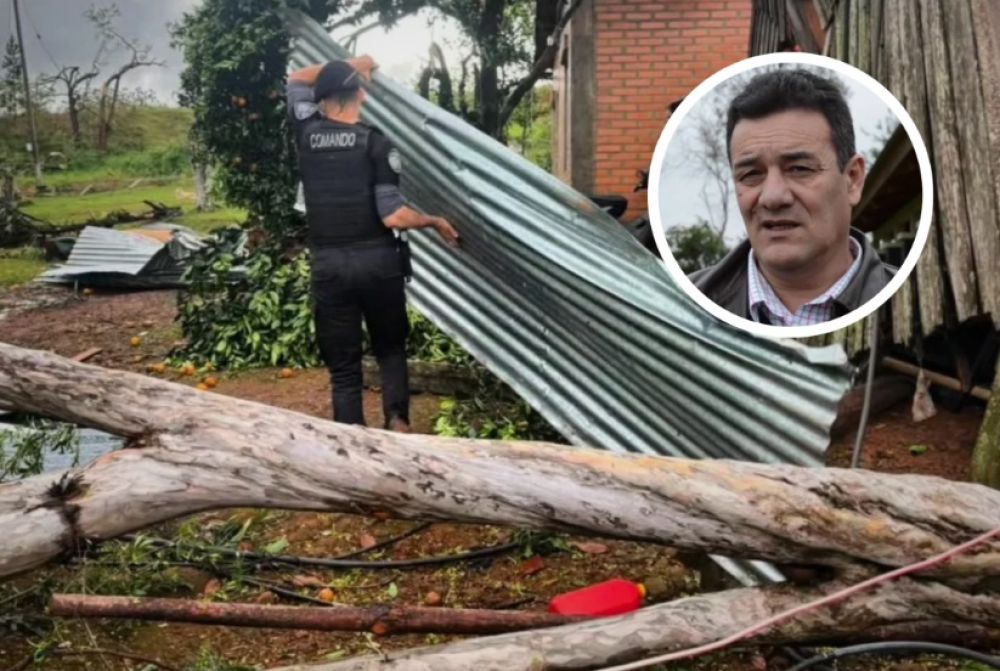 San Pedro: Dos Santos valor� la respuesta conjunta con Provincia para asistir a las familias afectadas por el tornado