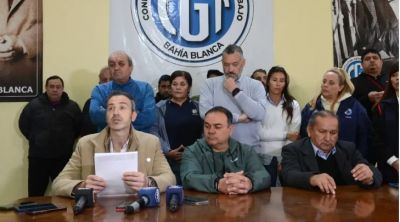 La CGT de Bah�a Blanca repudi� la visita de Milei: �No regresen si no es para reparar el da�o causado�