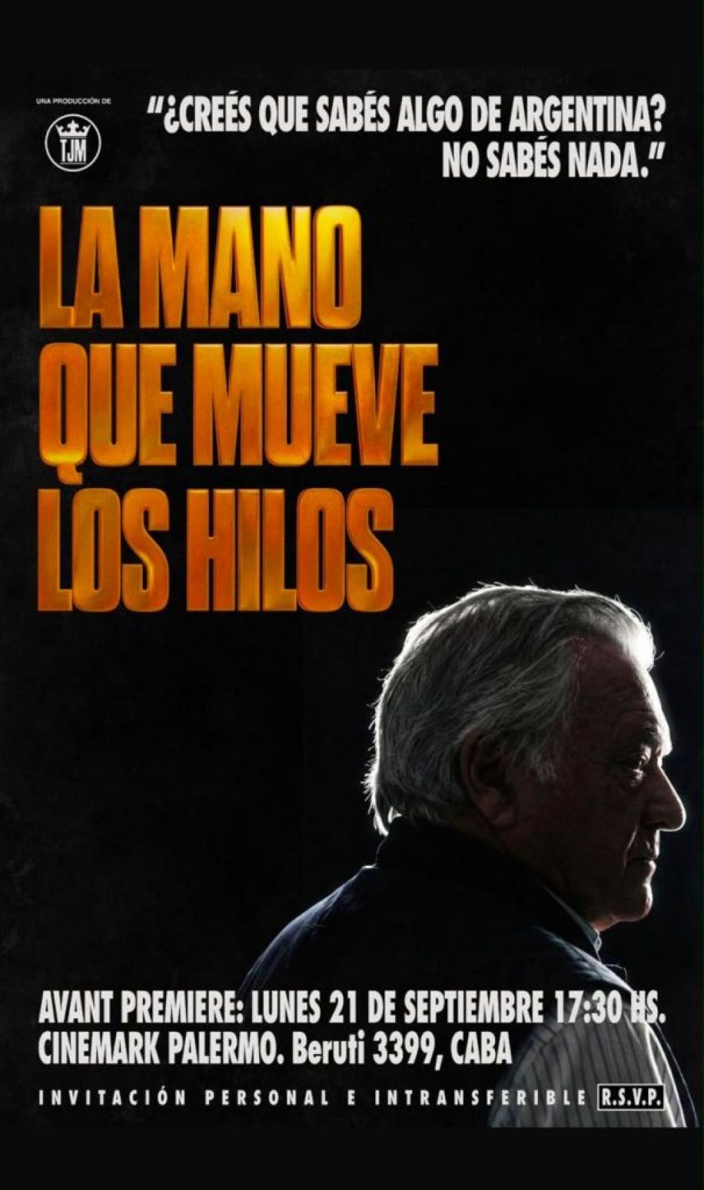 Luis Barrionuevo present� �La Mano que Mueve los Hilos�, el documental de su vida en el que repasa 50 a�os de sindicalismo, deporte y pone en jaque a la pol�tica
