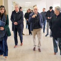 Llugdar recibi� al Ministro de Educaci�n de Chubut y recorrieron la futura Escuela de la Patagonia Austral