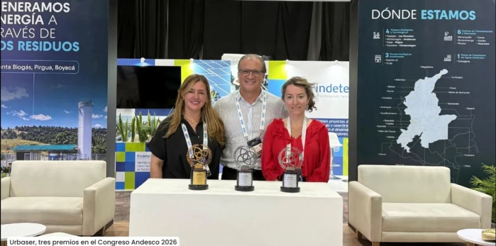 Urbaser recibe tres reconocimientos en los Premios Andesco 2026