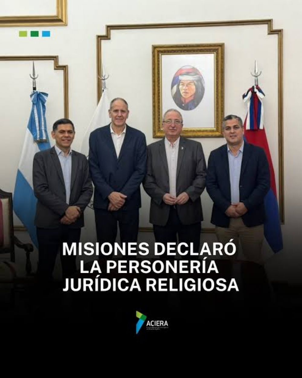La provincia de Misiones declar� la personer�a jur�dica religiosa