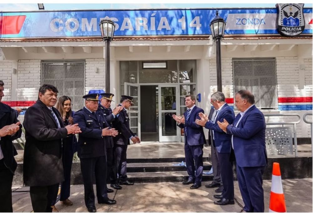 Seguridad: Orrego inaugur� la refuncionalizaci�n de la Comisar�a de Zonda