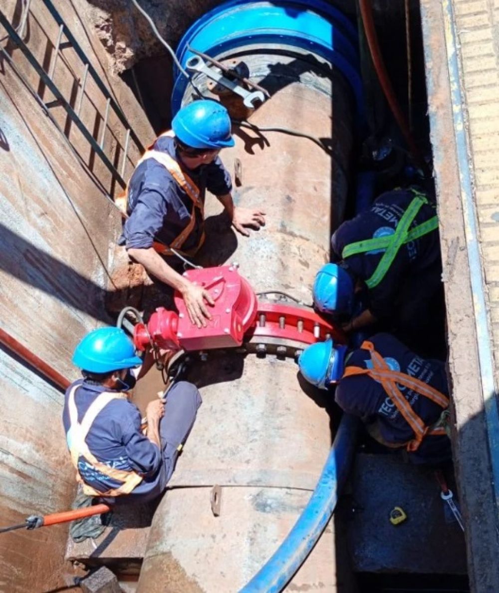 Samsa inform� que finalizaron las obras en la planta potabilizadora y se normaliza el servicio de agua