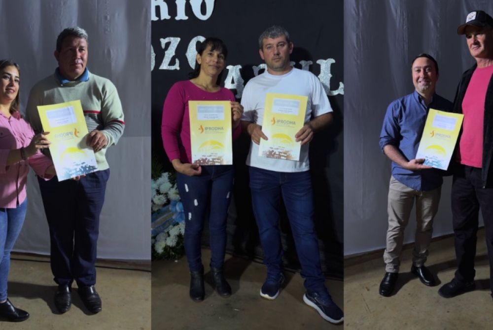 Con la entrega de nuevos t�tulos, 118 familias de Pozo Azul cumplieron el sue�o de la casa propia