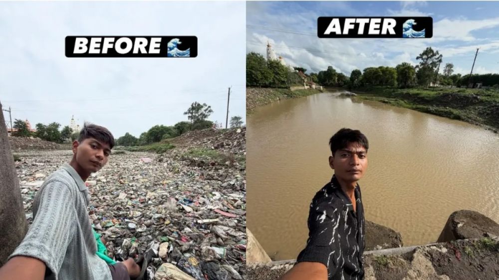 Limpi� un r�o lleno de basura por su cuenta y recibi� una propuesta de trabajo inesperada
