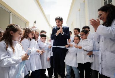 Villegas: Kicillof inaugur� la obra de refacci�n integral de la Escuela Primaria N�1