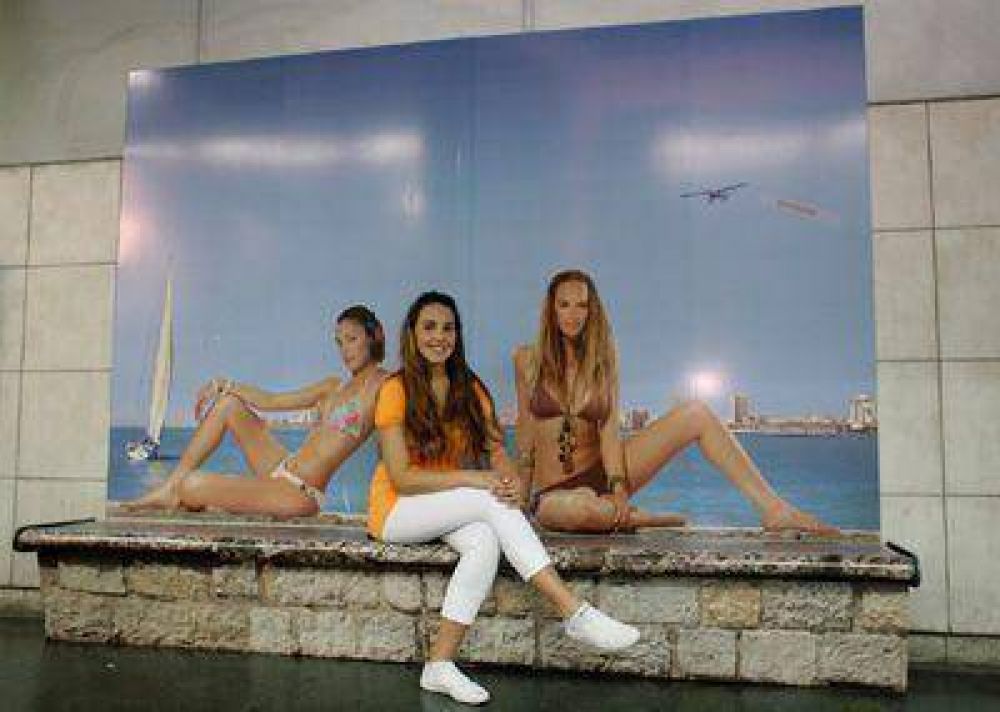La playa marplatense lleg� al subte porte�o
