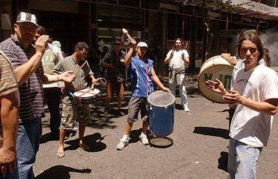 Otra manifestaci�n frente al Ministerio de Trabajo de la Naci�n