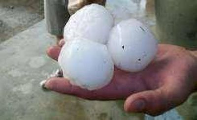 En La Chimbera cay� la primera granizada del a�o