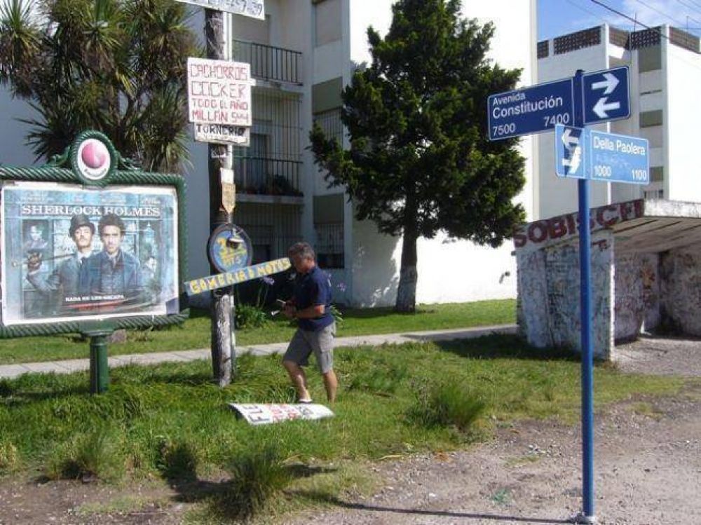 La municipalidad retir� 185 carteles ilegales
