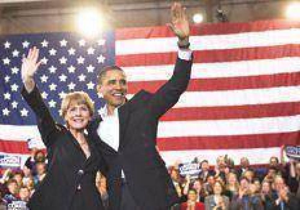 Obama se zambull� en la campa�a