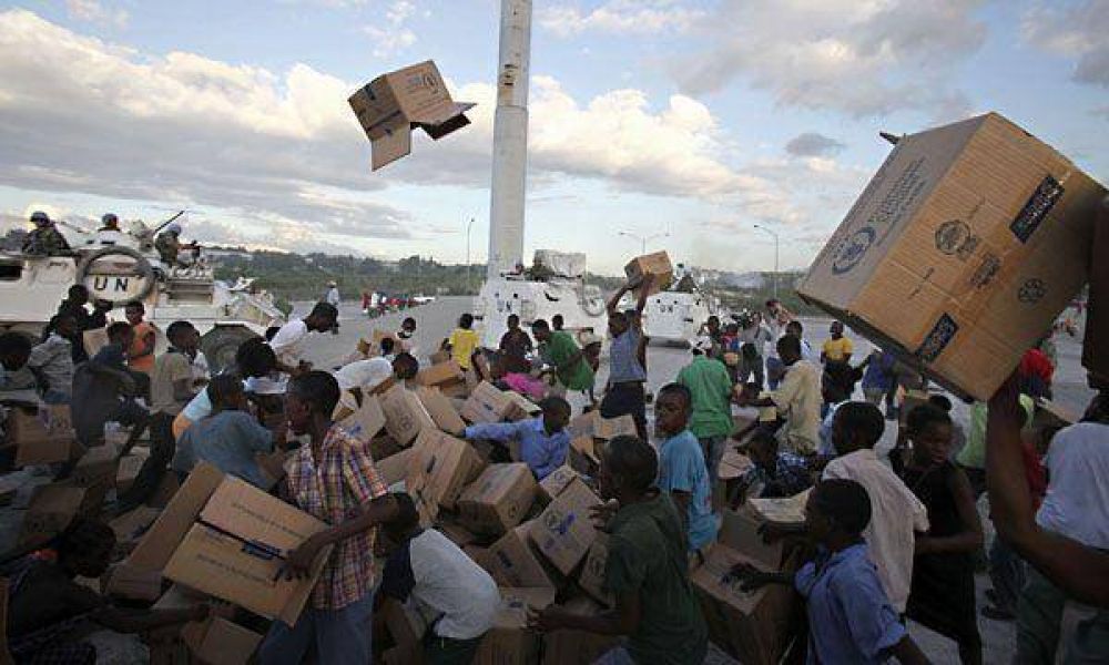 La ONU reclama m�s cascos azules luego del devastador terremoto