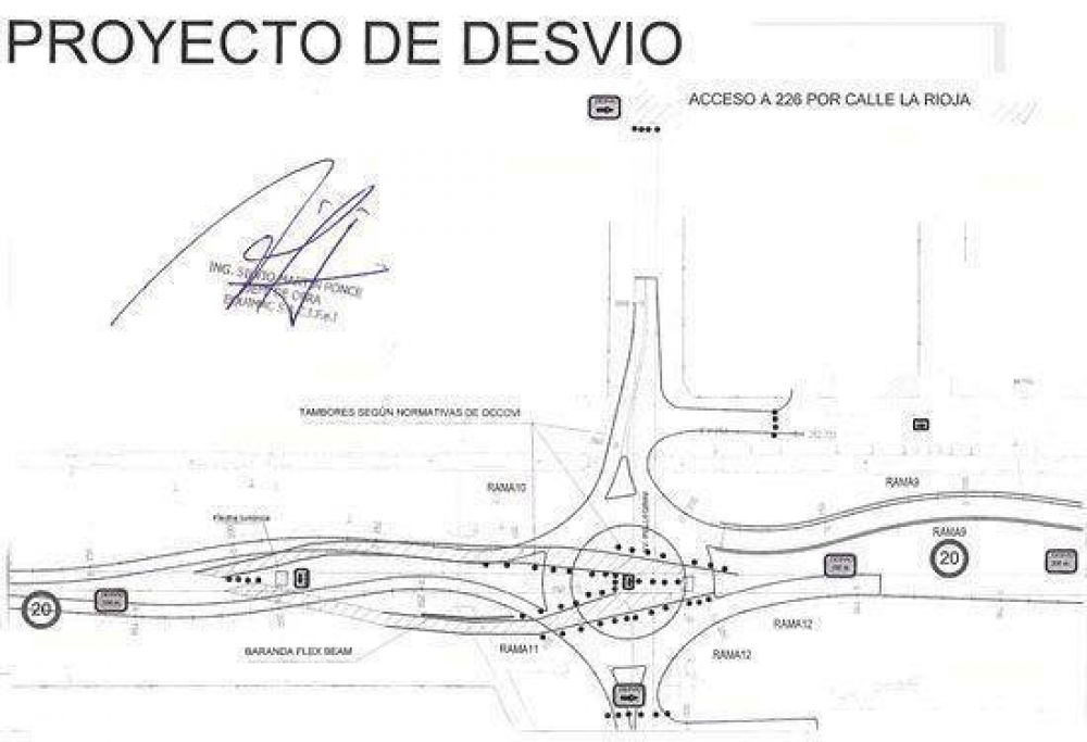 Autov�a: los accesos por Pellegrini estar�n cerrados 45 d�as