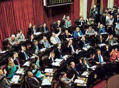 Presi�n opositora en el Congreso por una ley para las reservas