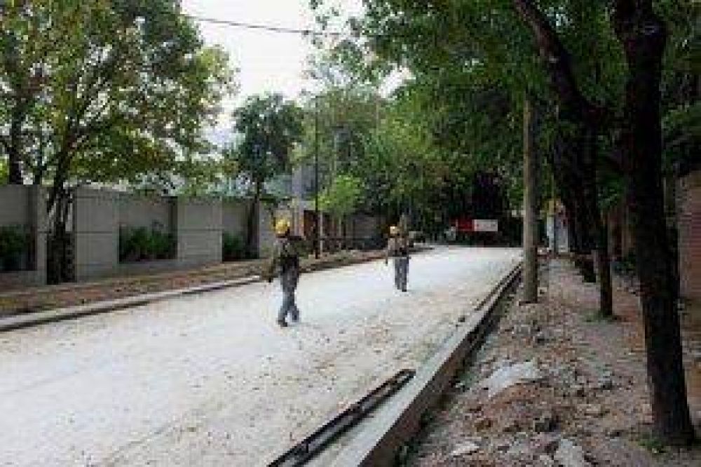 Trabajos pr�ximos a concluir, en Boulogne La semana pr�xima habilitar�an la repavimentaci�n de la calle Capit�n Juan de San Mart�n