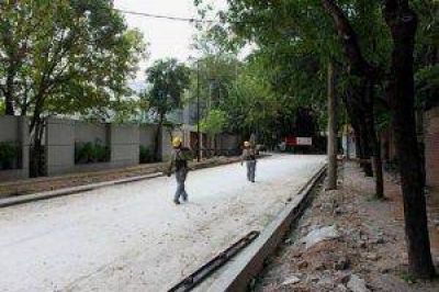 Trabajos pr�ximos a concluir, en Boulogne La semana pr�xima habilitar�an la repavimentaci�n de la calle Capit�n Juan de San Mart�n