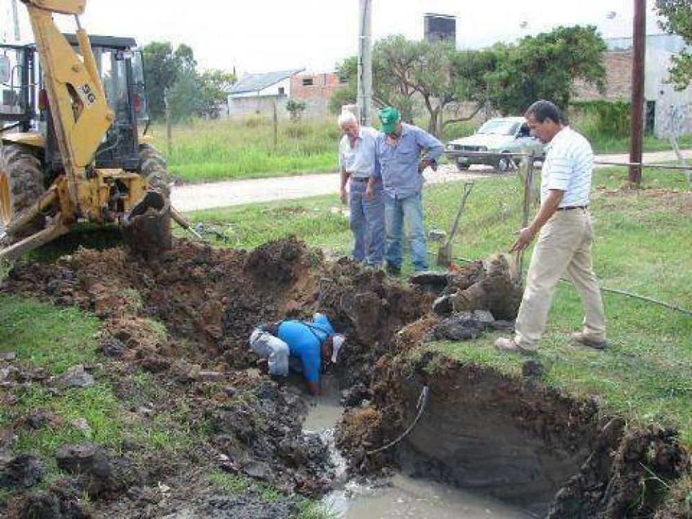 Culminan las tareas pluviales en Villa Espa�a