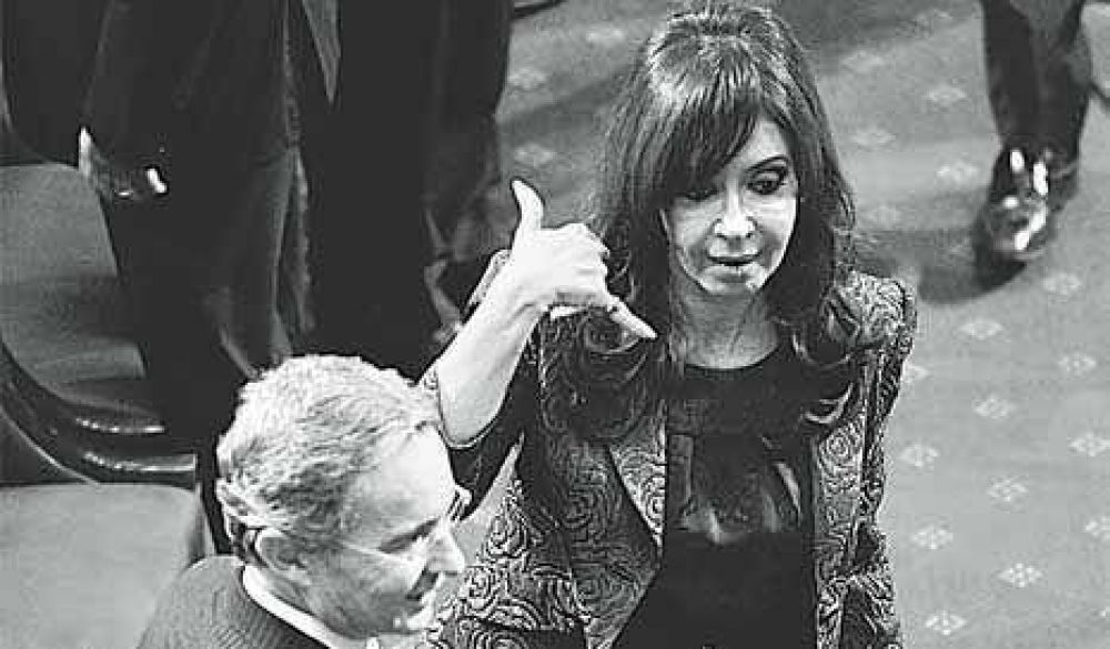 Cristina "supercontenta" en Santiago