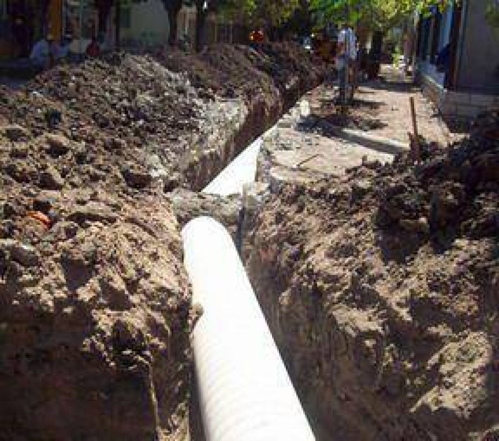 Obra pluvial en "Chacra de Pelayo"