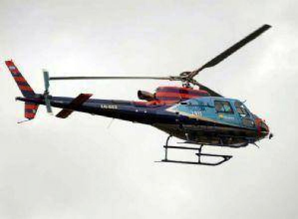 Jaque prest� a Cristina un helic�ptero policial para la �ltima campa�a