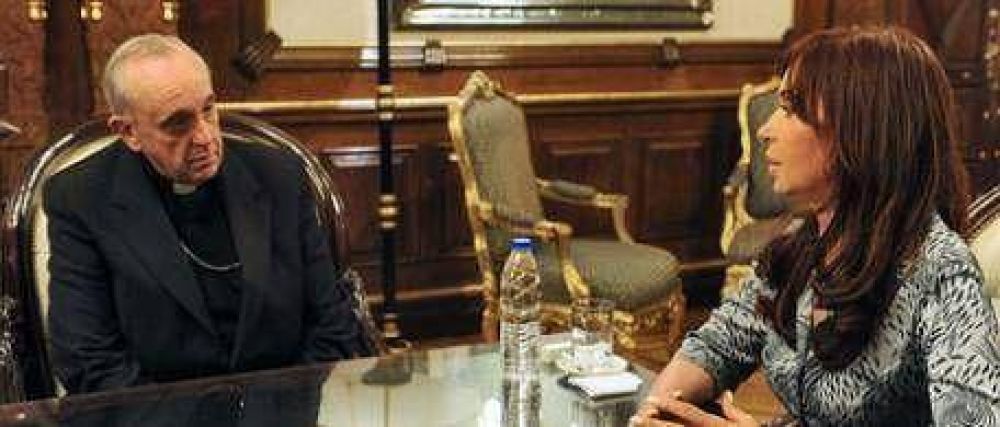 Cristina recibi� al cardenal Bergoglio