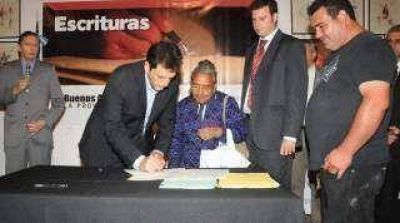 Se realiz� una nueva firma de escrituras en Tigre