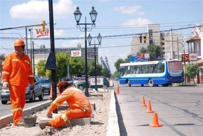 Tienen un avance de m�s del 40% las obras en la avenida Sarmiento