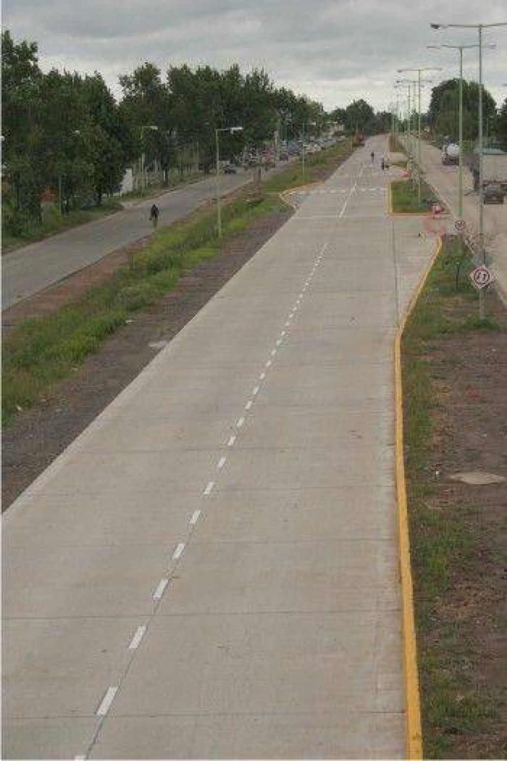 Acceso al Puerto Campana  El Municipio inform� sobre el avance de obras de la Av. 6 de Julio