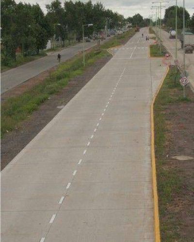 Acceso al Puerto Campana  El Municipio inform� sobre el avance de obras de la Av. 6 de Julio